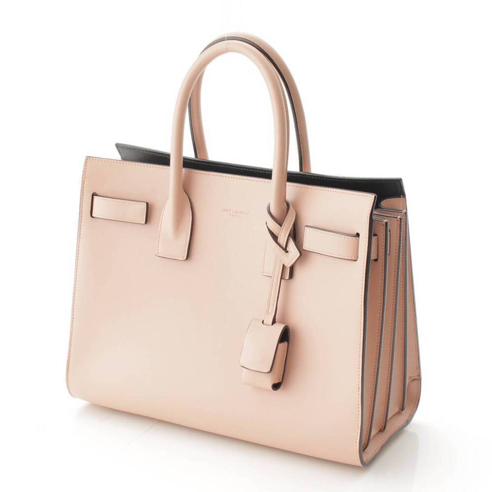 Saint Laurent Leather Sac de Jour Handbag Pink